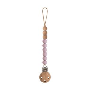 Mushie | Silicone Pacifier Clip Eva Mauve